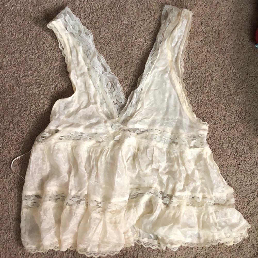 Ivory free People intimate top